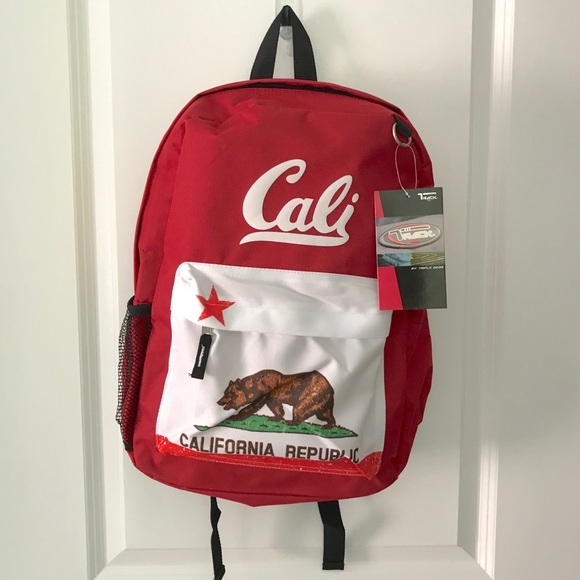 track Handbags - NWT California Flag Backpack